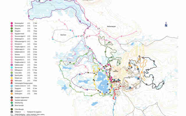 Spårkarta över Orsa Grönklitt 2021/2022
